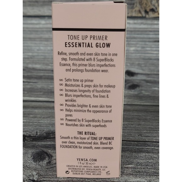 YENSA Tone Up Primer Essential Glow 8 Superblacks Essence 1oz/30mL Sz Qty 4 - Picture 3 of 8